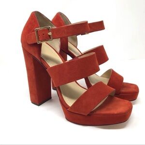 ELIZABETH & JAMES burnt orange sandales, size 9.5